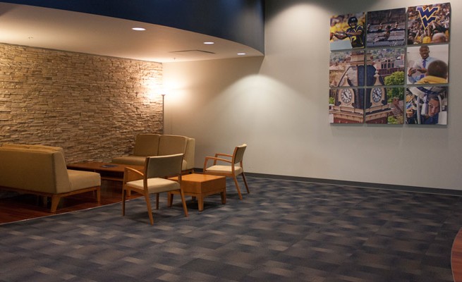 West Virginia University Visitors Center Lounge Seating