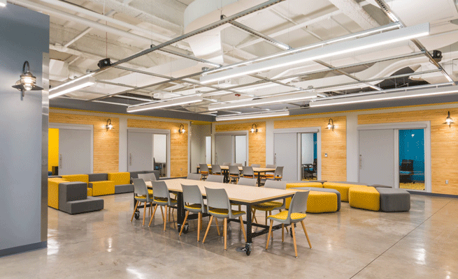 WVU Business and Economics collaboration space furniture